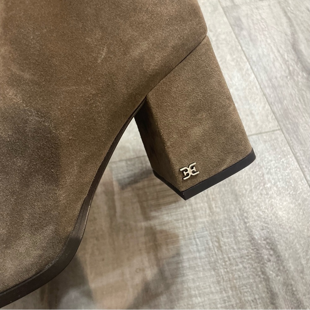 Sam Edeleman Taupe Suede Bootie Size 7 - Picture 4 of 5